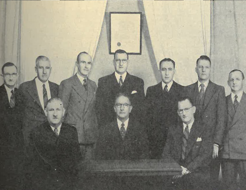 The Foundation Officers of A.I.R.'s Queensland division in 1947.