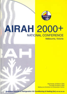 The cover of the AIRAH 2000+ Conference guide.